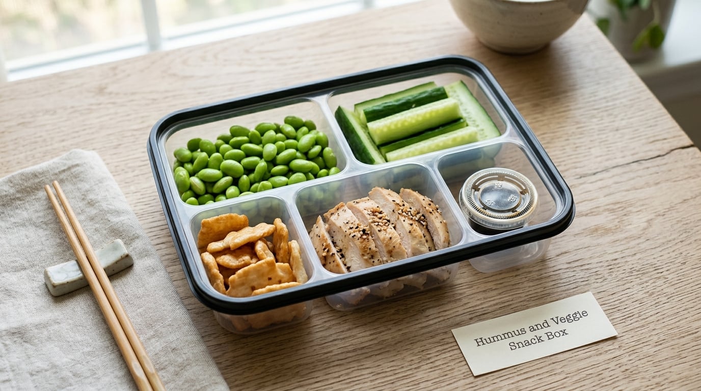 Hummus and Veggie Snack Box