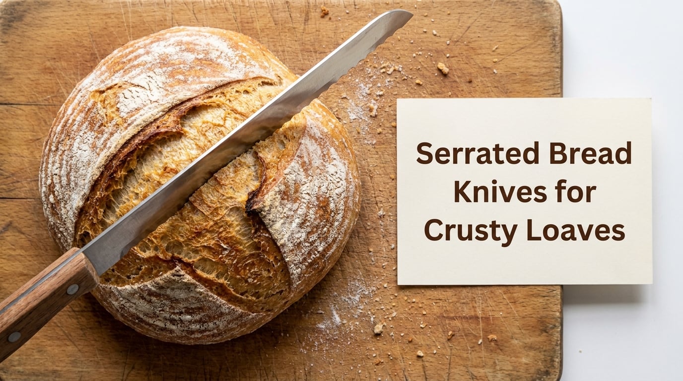 Serrated Bread Knives for Crusty Loaves