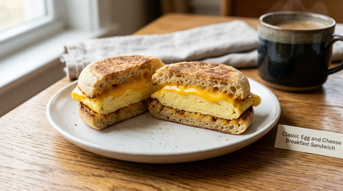 Classic Egg and Cheese Breakfast Sandwich
