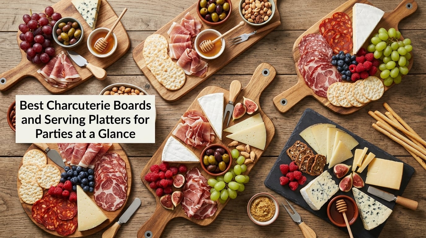 Best Charcuterie Boards and Serving Platters for Parties at a Glance