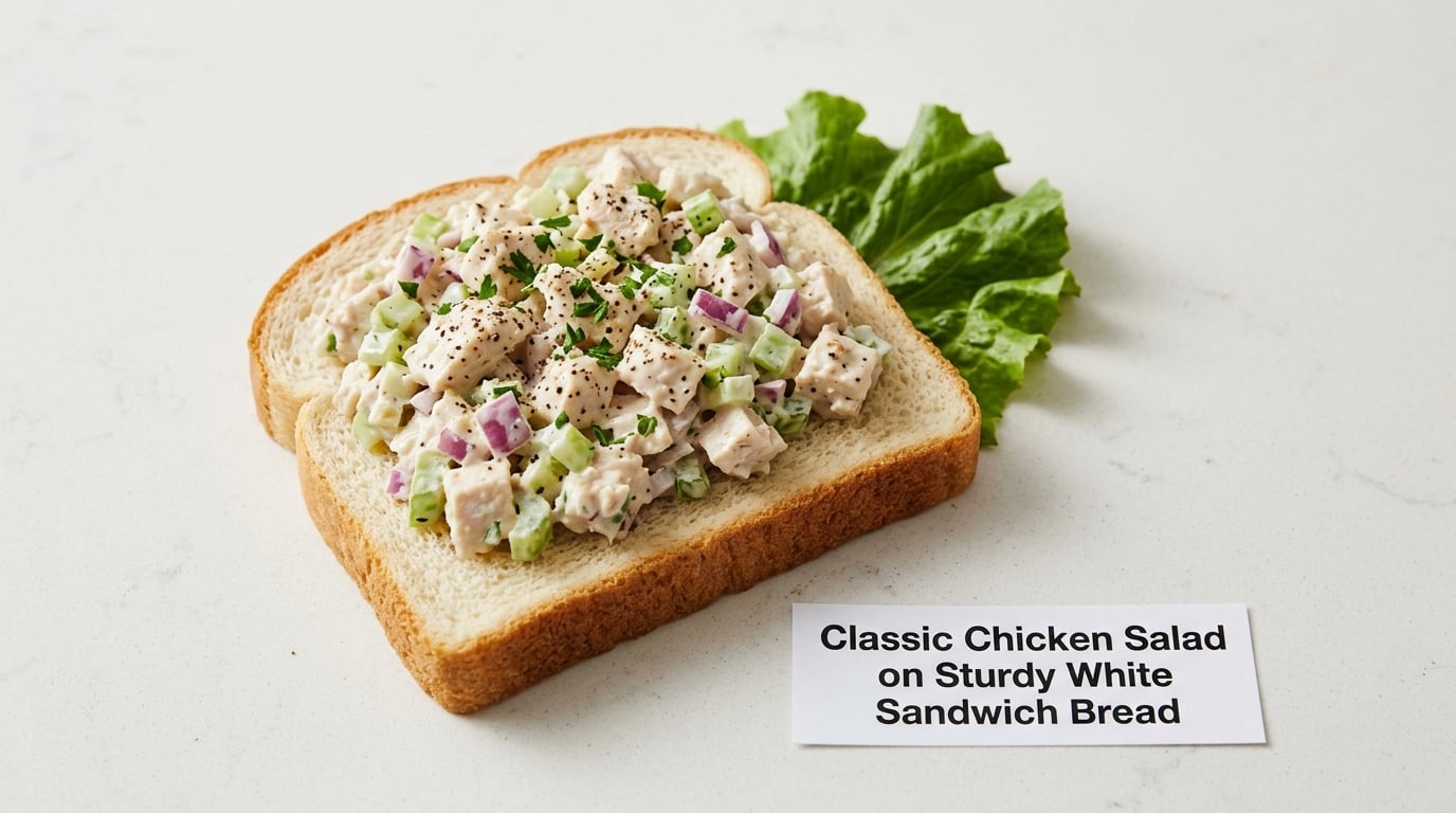 Classic Chicken Salad on Sturdy White Sandwich Bread