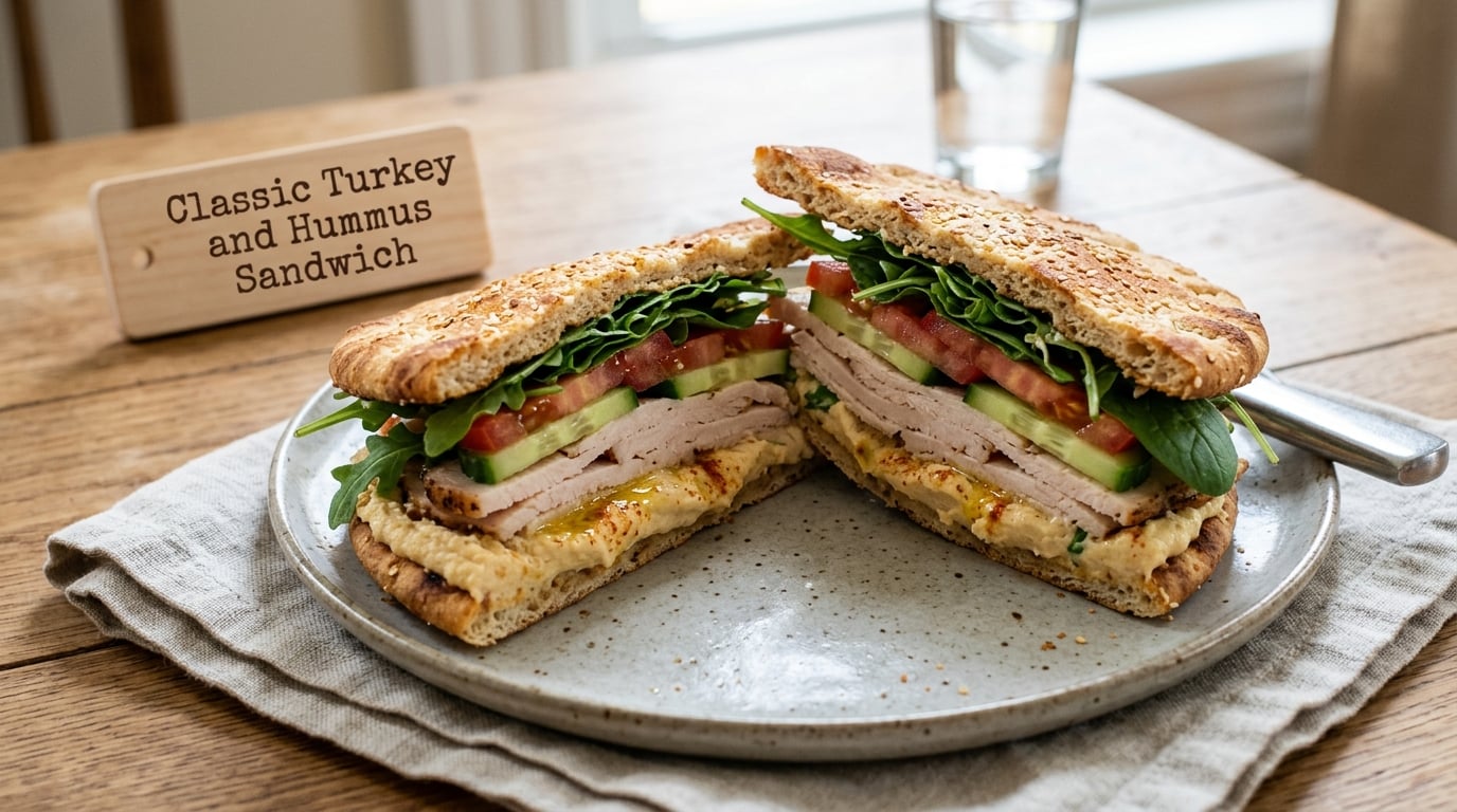 Classic Turkey and Hummus Sandwich