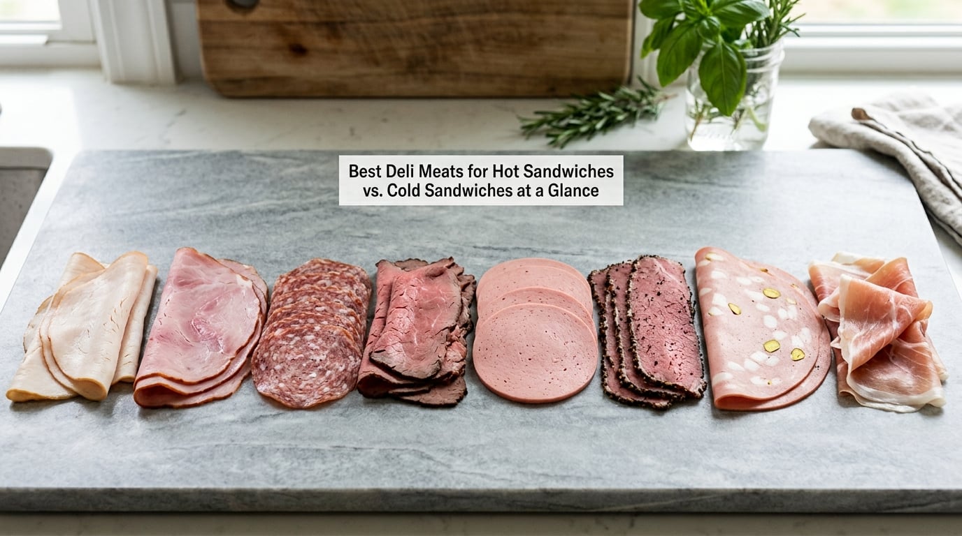 Best Deli Meats for Hot Sandwiches vs. Cold Sandwiches at a Glance
