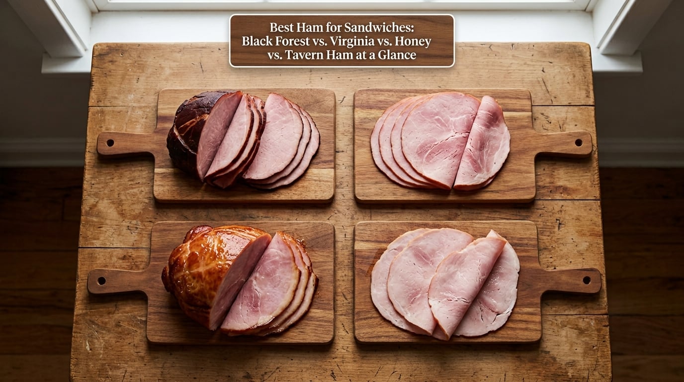 Best Ham for Sandwiches: Black Forest vs. Virginia vs. Honey vs. Tavern Ham at a Glance