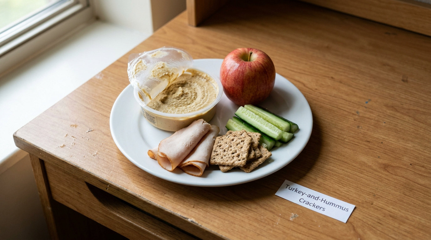 Turkey-and-Hummus Crackers