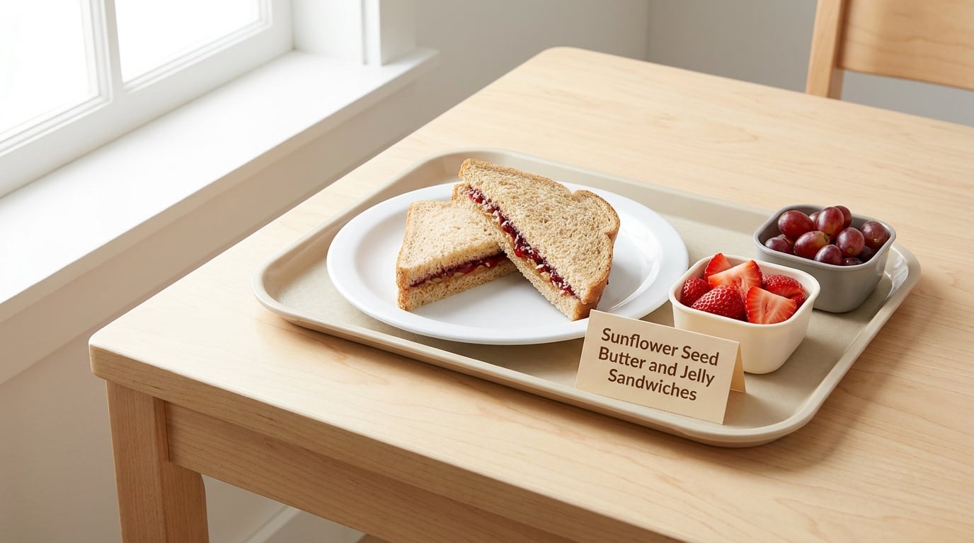 Sunflower Seed Butter and Jelly Sandwiches