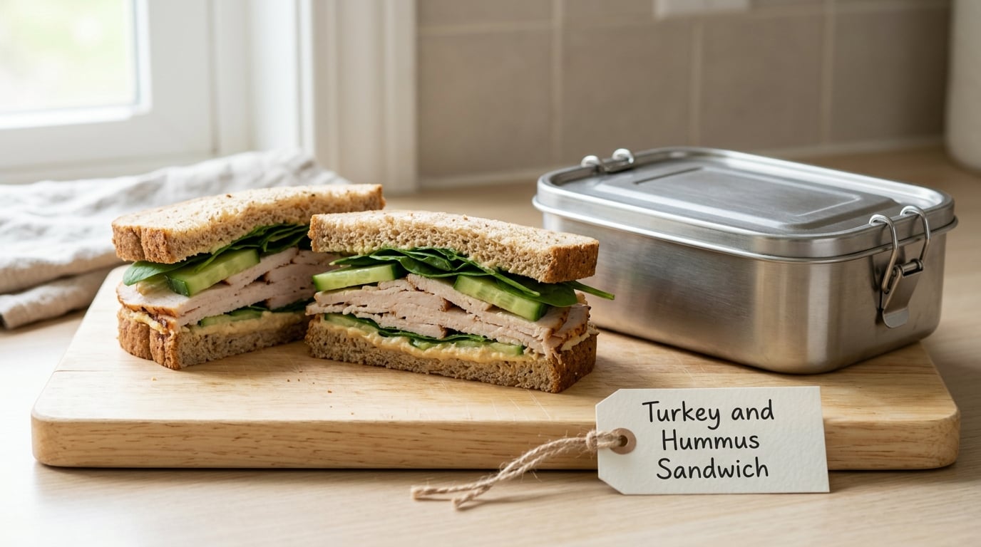 Turkey and Hummus Sandwich