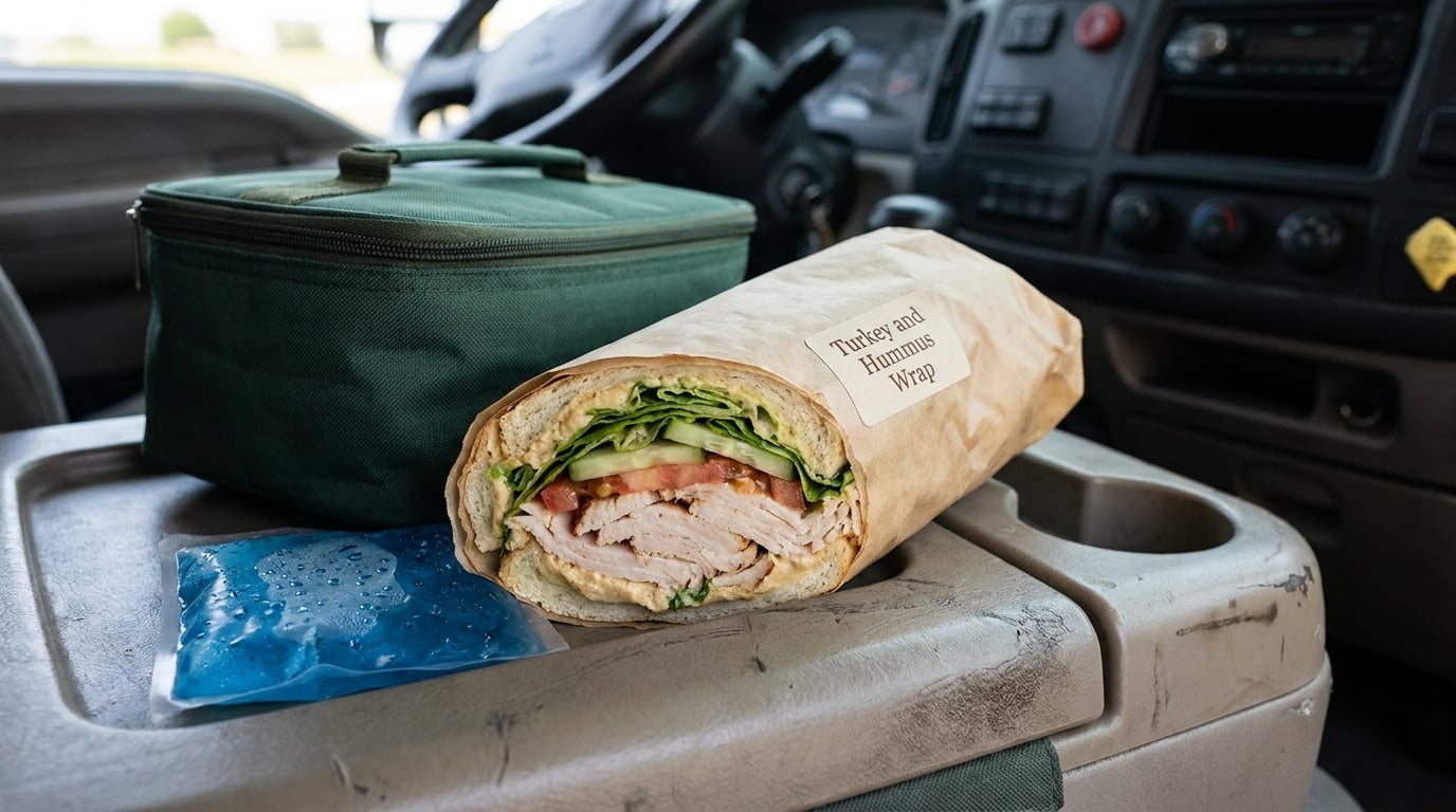 Turkey and Hummus Wrap