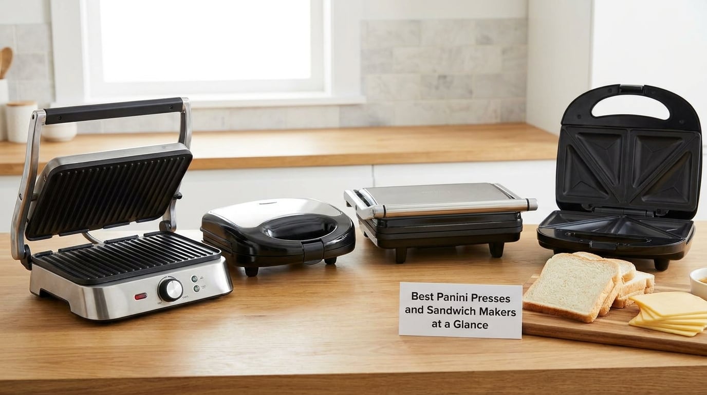 Best Panini Presses and Sandwich Makers at a Glance