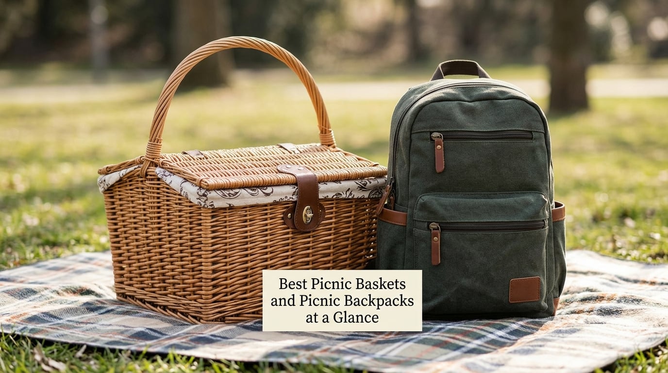 Best Picnic Baskets and Picnic Backpacks at a Glance