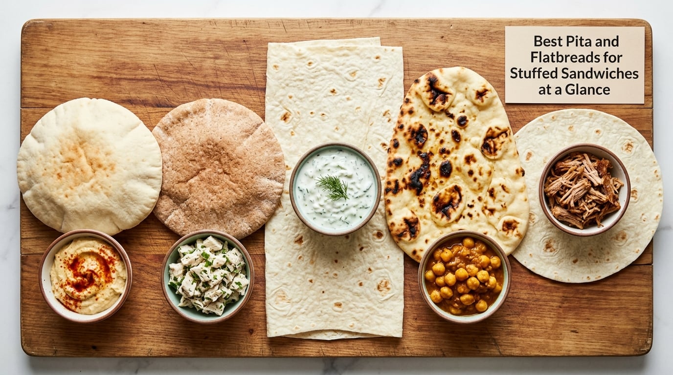Best Pita and Flatbreads for Stuffed Sandwiches at a Glance