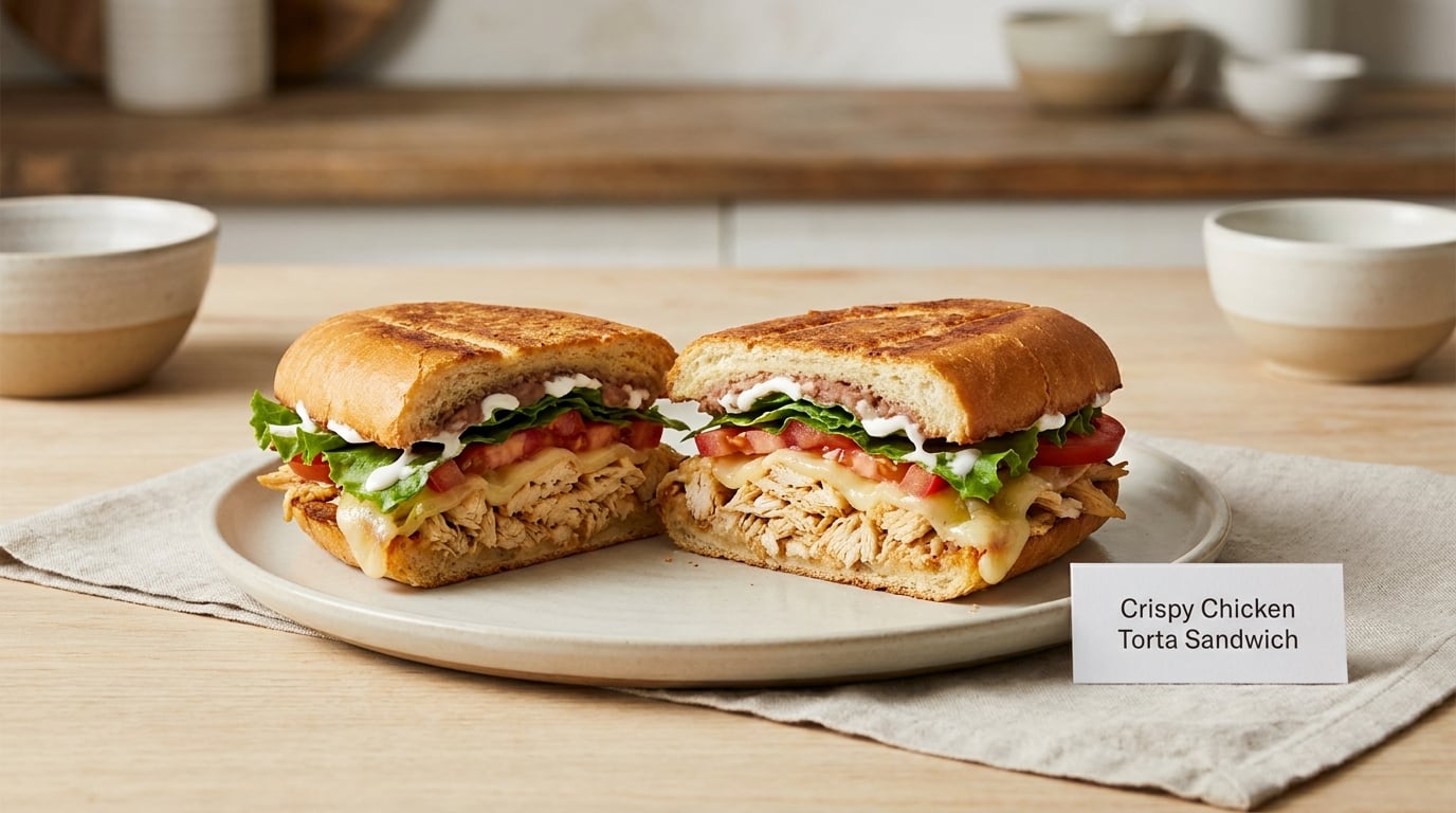 Crispy Chicken Torta Sandwich