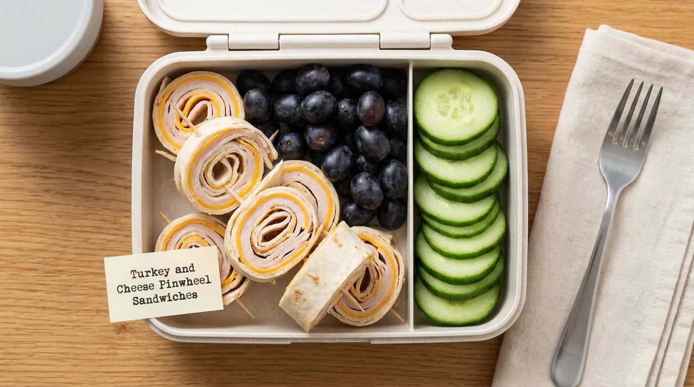 Turkey and Cheese Pinwheel Sandwiches