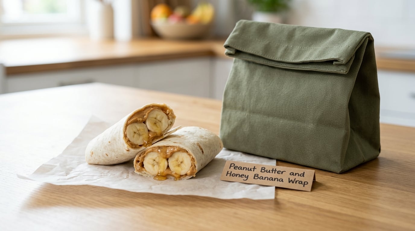 Peanut Butter and Honey Banana Wrap