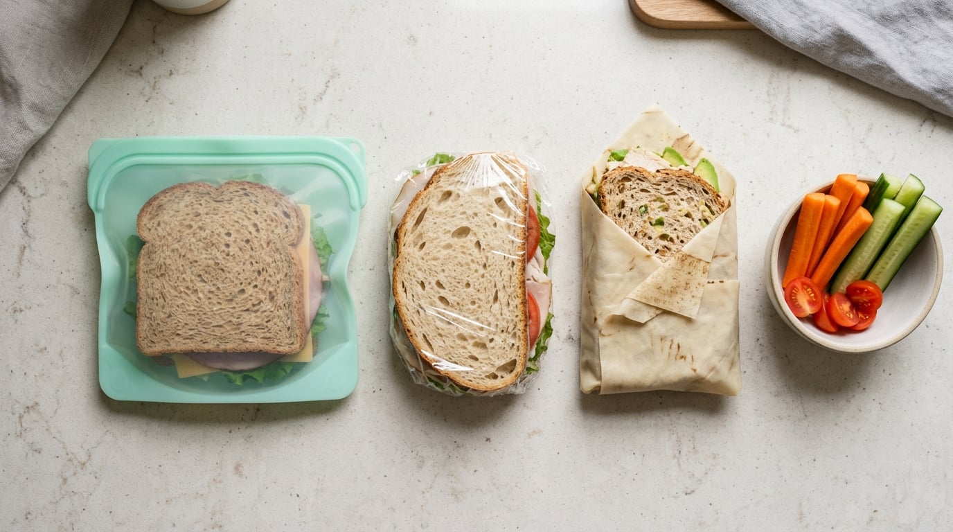 Reusable Sandwich Bags vs. Plastic Wrap vs. Beeswax Wraps: Which Works Best?
