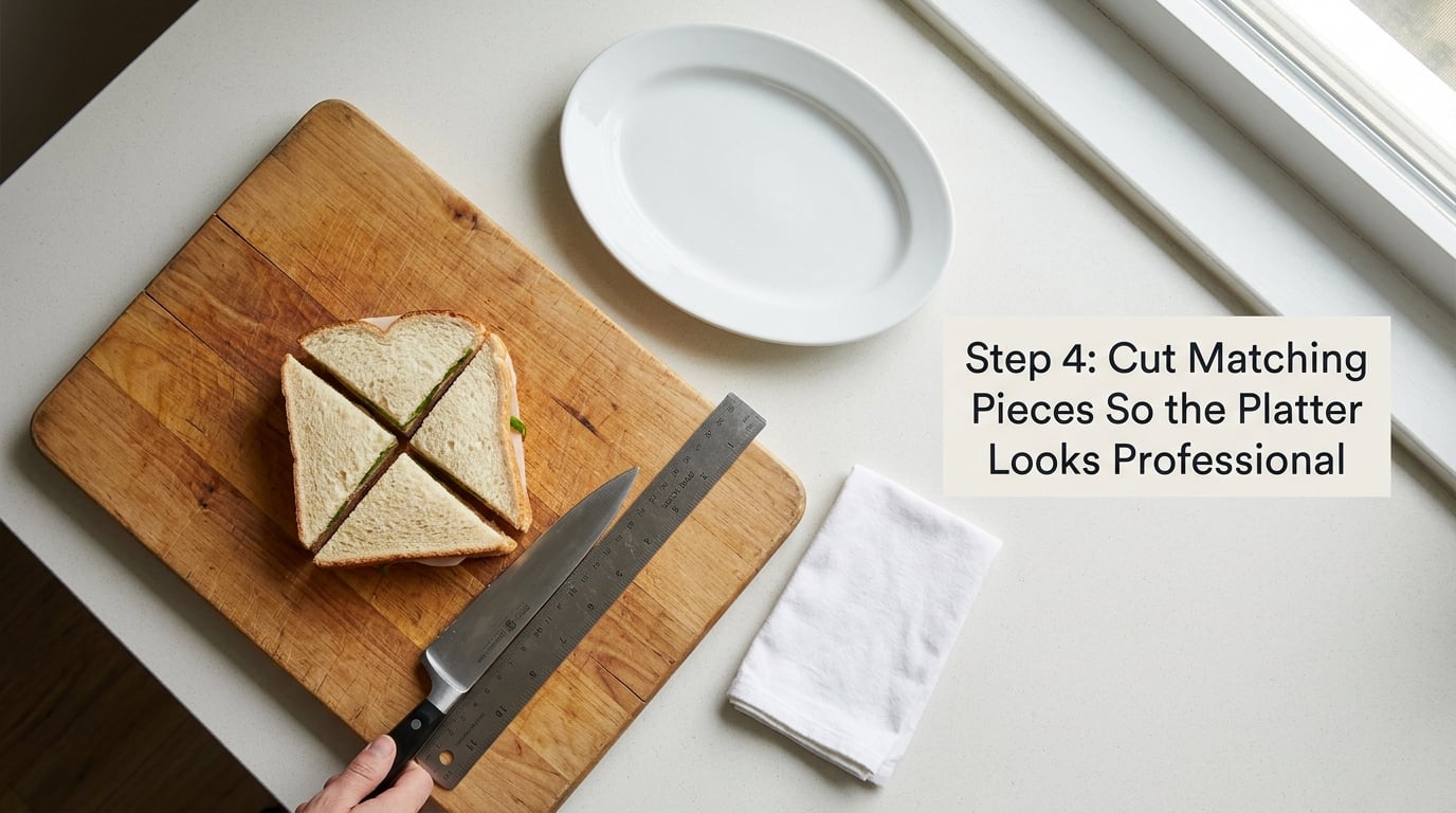 Step 4: Cut Matching Pieces So the Platter Looks Professional