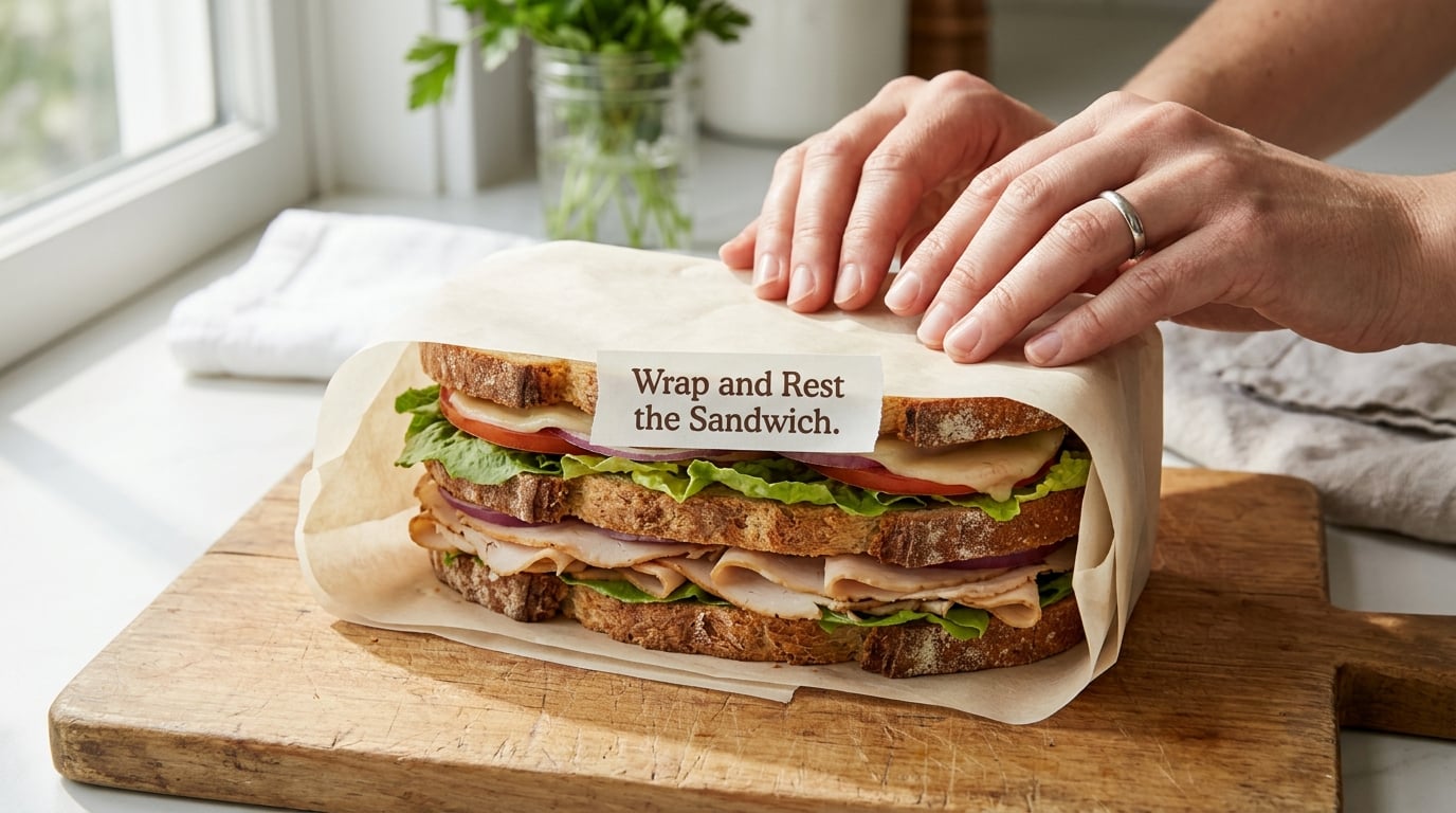 Wrap and Rest the Sandwich