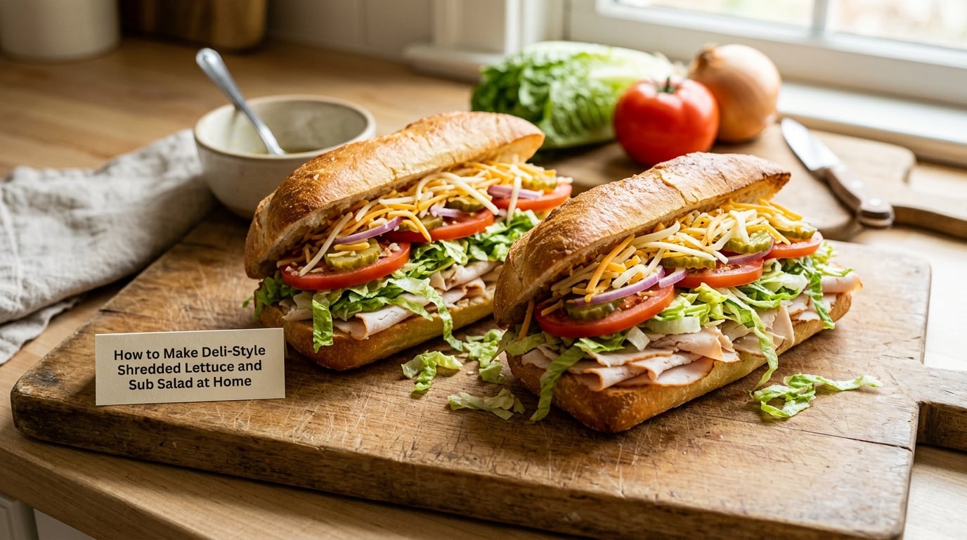 How to Make Deli-Style Shredded Lettuce and Sub Salad at Home