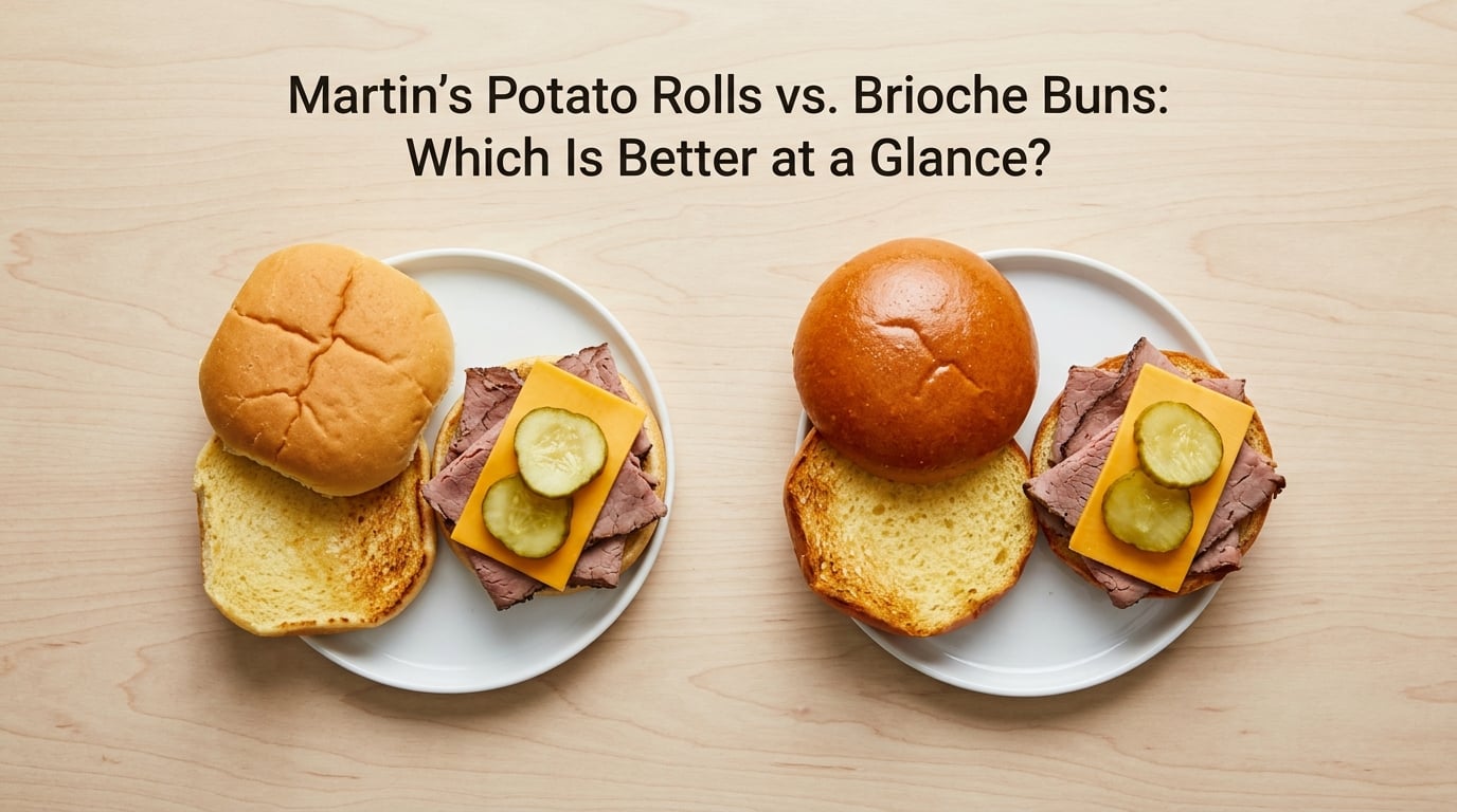 Martin's Potato Rolls vs. Brioche Buns: Which Is Better at a Glance?