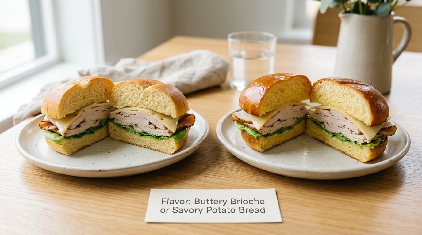 Flavor: Buttery Brioche or Savory Potato Bread