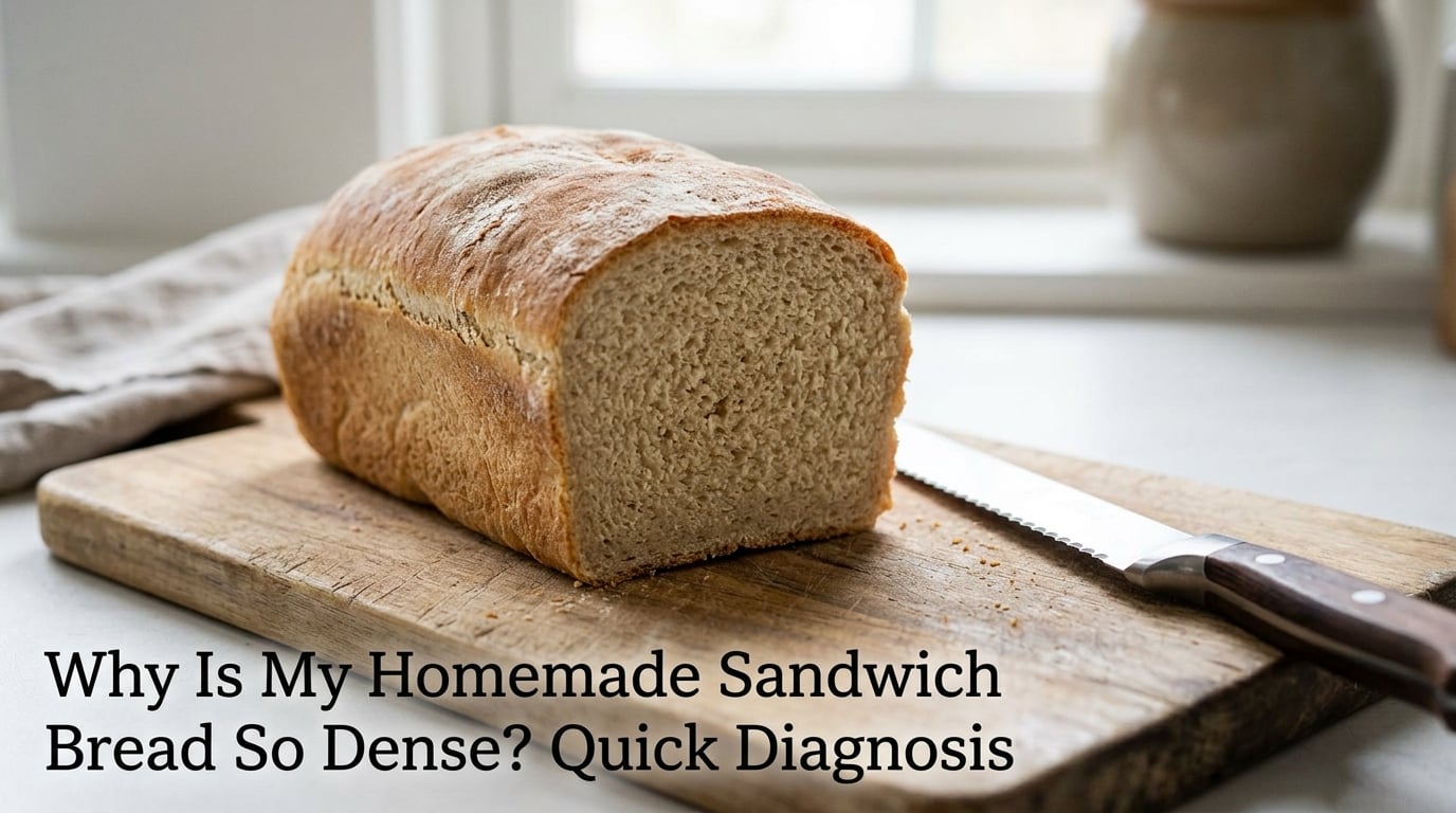 Why Is My Homemade Sandwich Bread So Dense? Quick Diagnosis