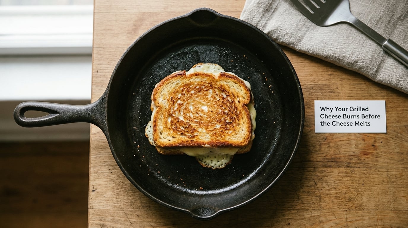 Why Your Grilled Cheese Burns Before the Cheese Melts