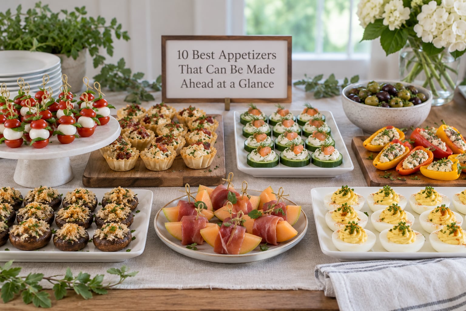 10 Best Appetizers That Can Be Made Ahead at a Glance
