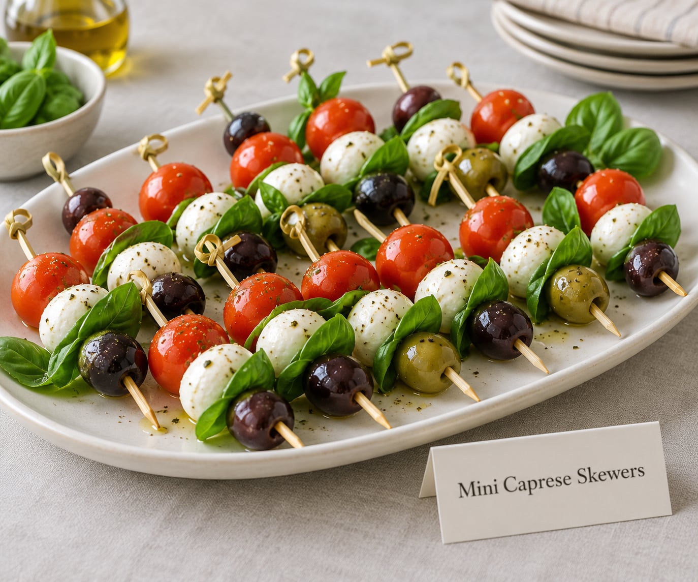 Mini Caprese Skewers