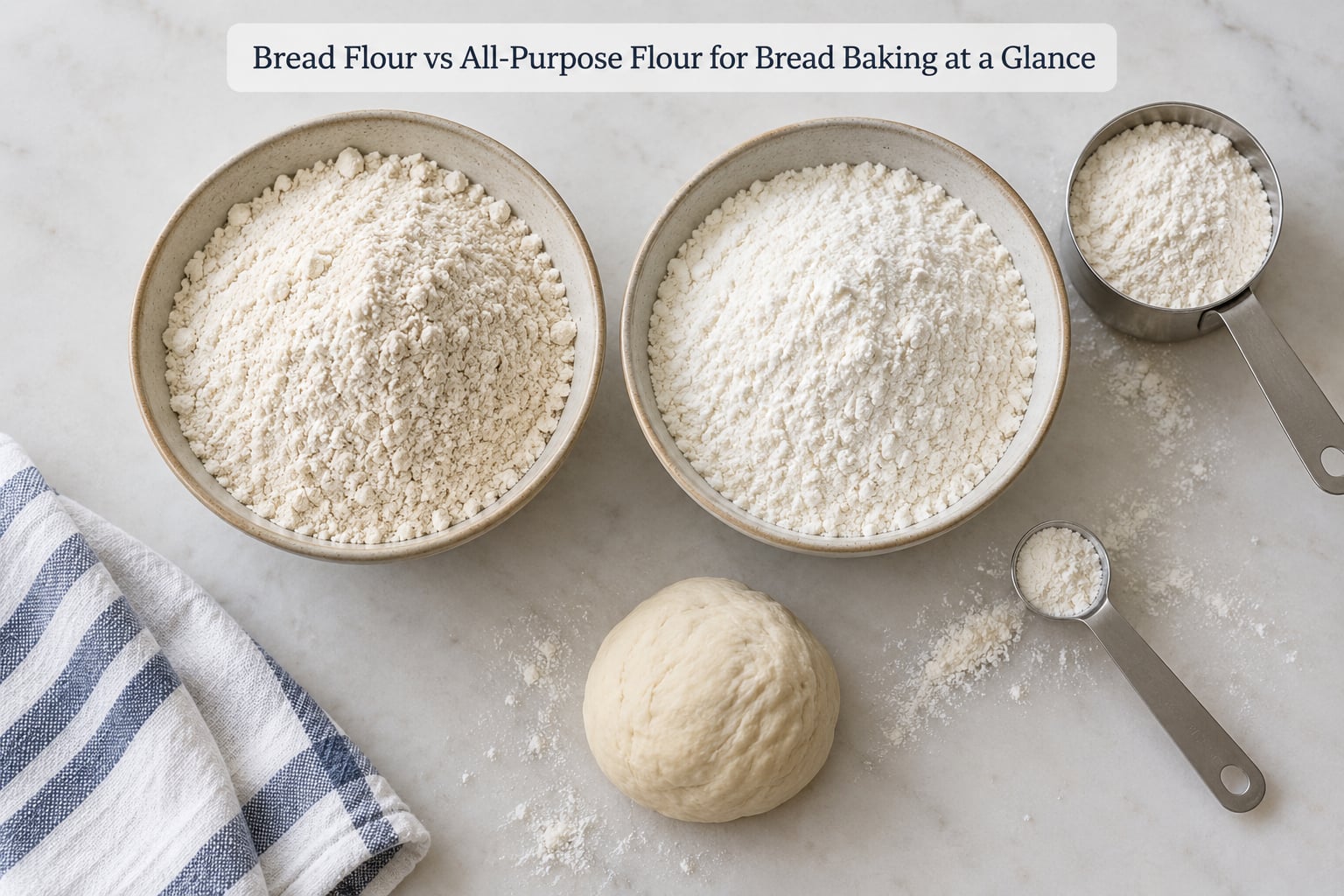 Bread Flour vs All-Purpose Flour for Bread Baking at a Glance