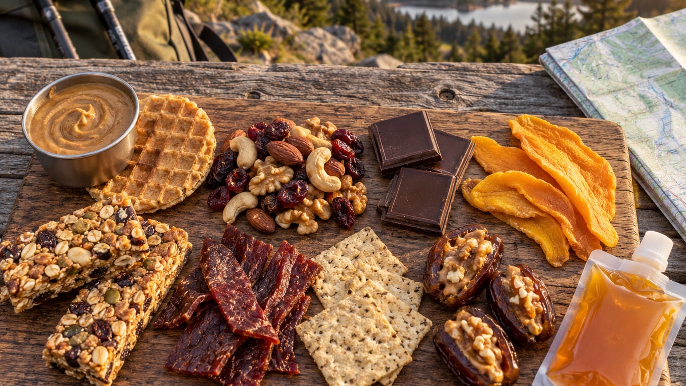 high-calorie lightweight hiking snacks