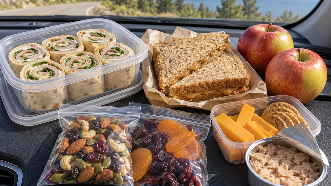 road trip meal ideas that don't need a fridge