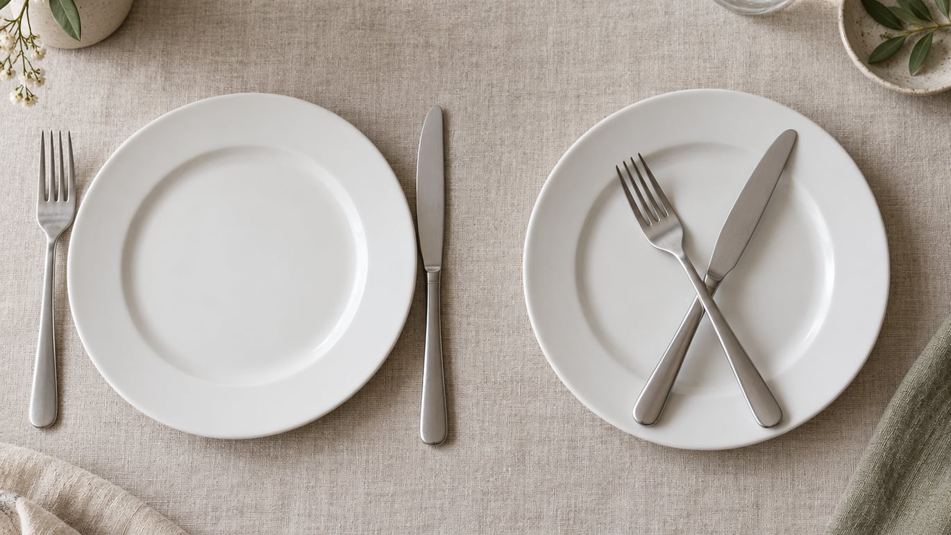 american vs continental style of using a knife and fork
