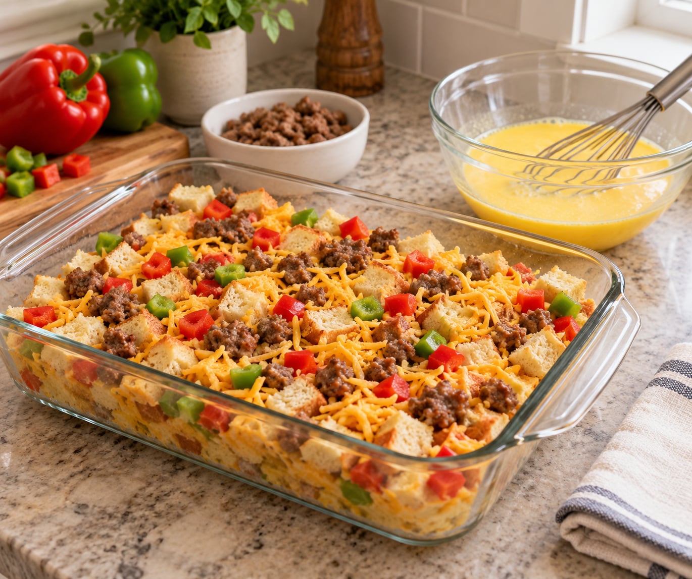 how to make a breakfast casserole the night before