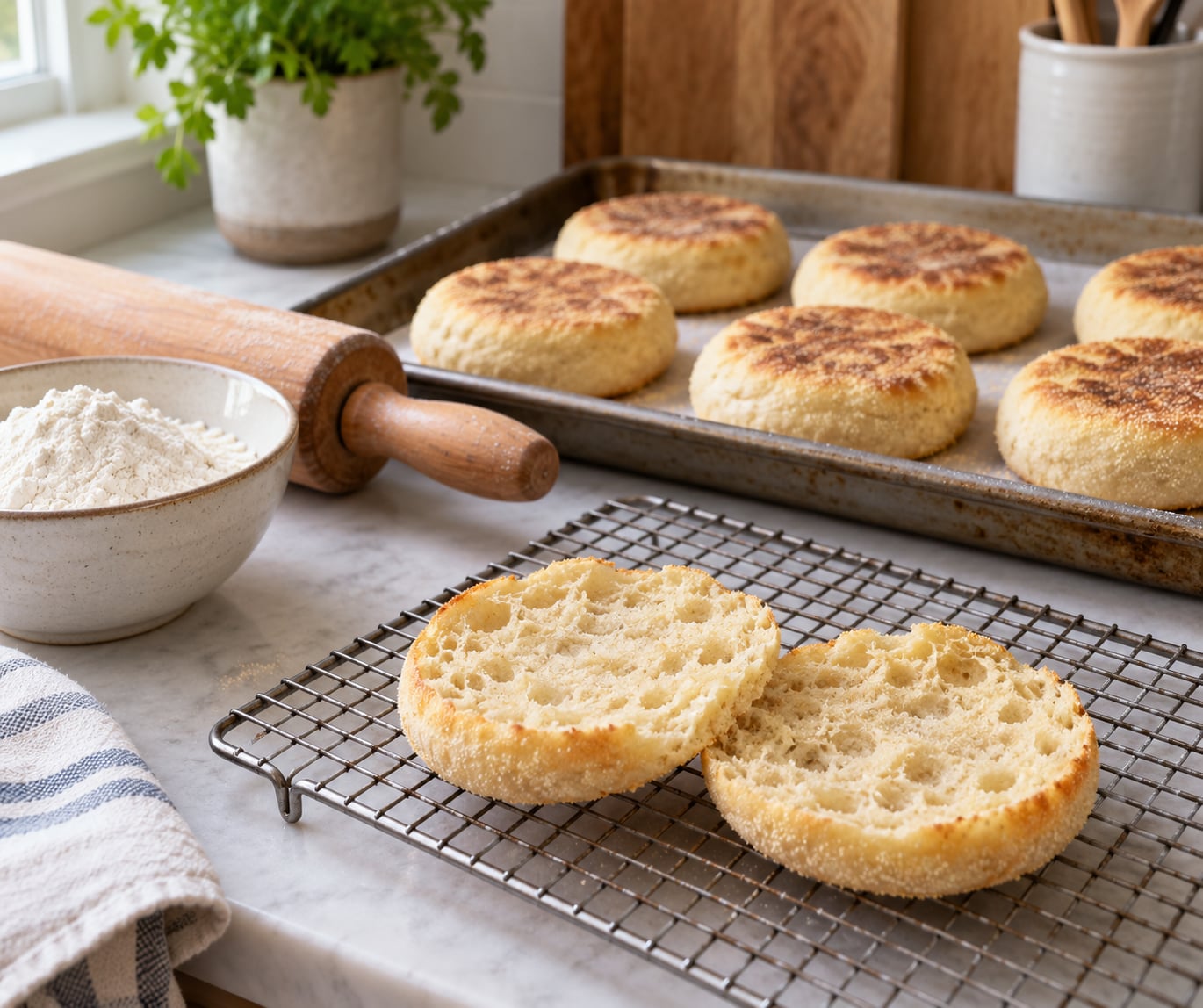 how to make english muffins from scratch