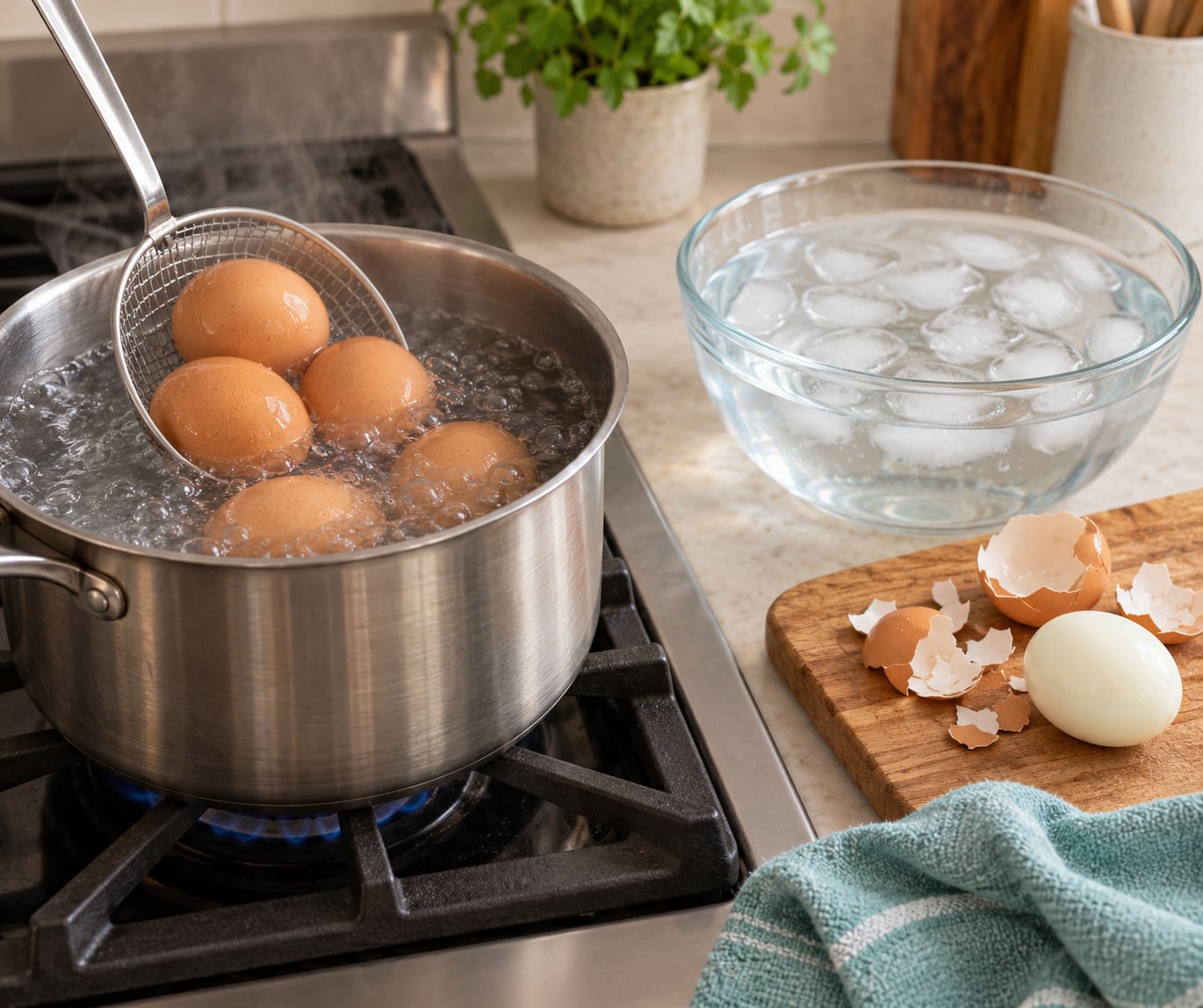 how to make hard boiled eggs easy to peel