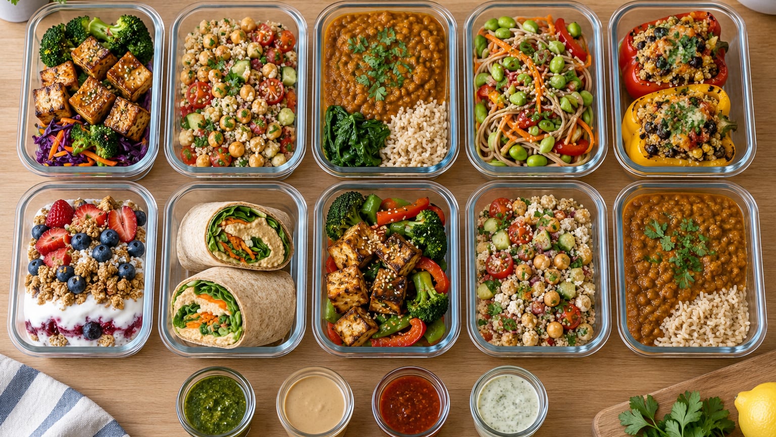 high-protein vegetarian meal prep ideas