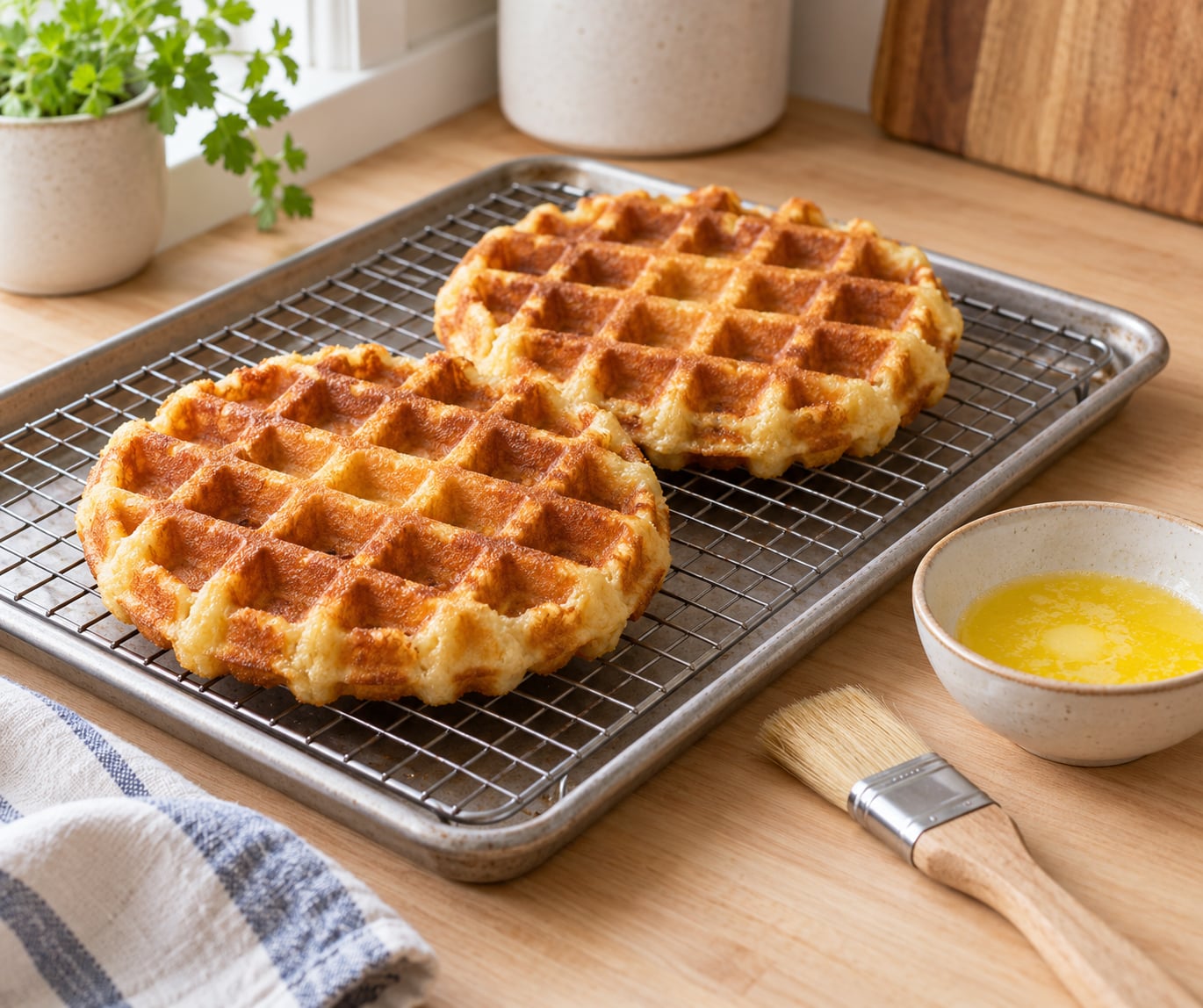 how to make crispy waffles