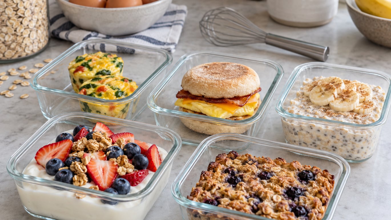 how to meal prep breakfast for the week