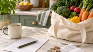 how much should a family spend on groceries per month