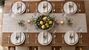 how to set a table for a dinner party
