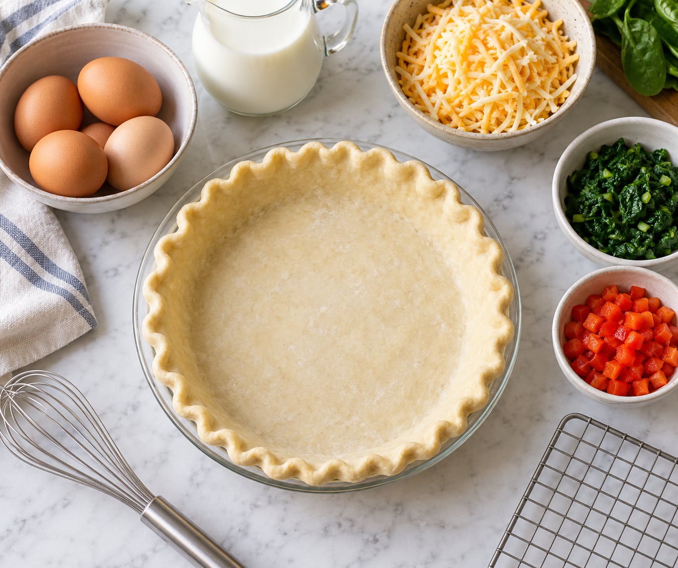 how to make quiche with a store-bought crust