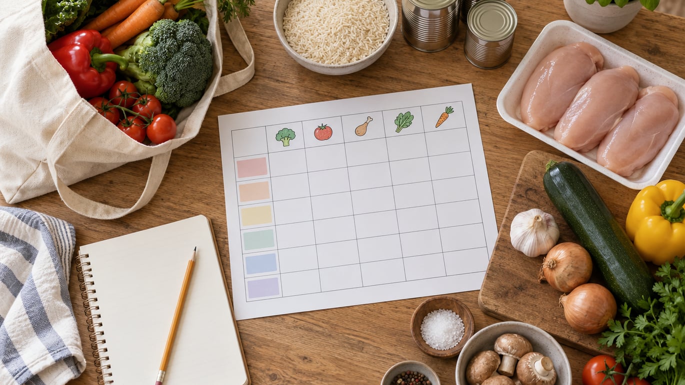 how to make a weekly meal plan