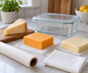 how to store cheese in the fridge so it doesn't mold