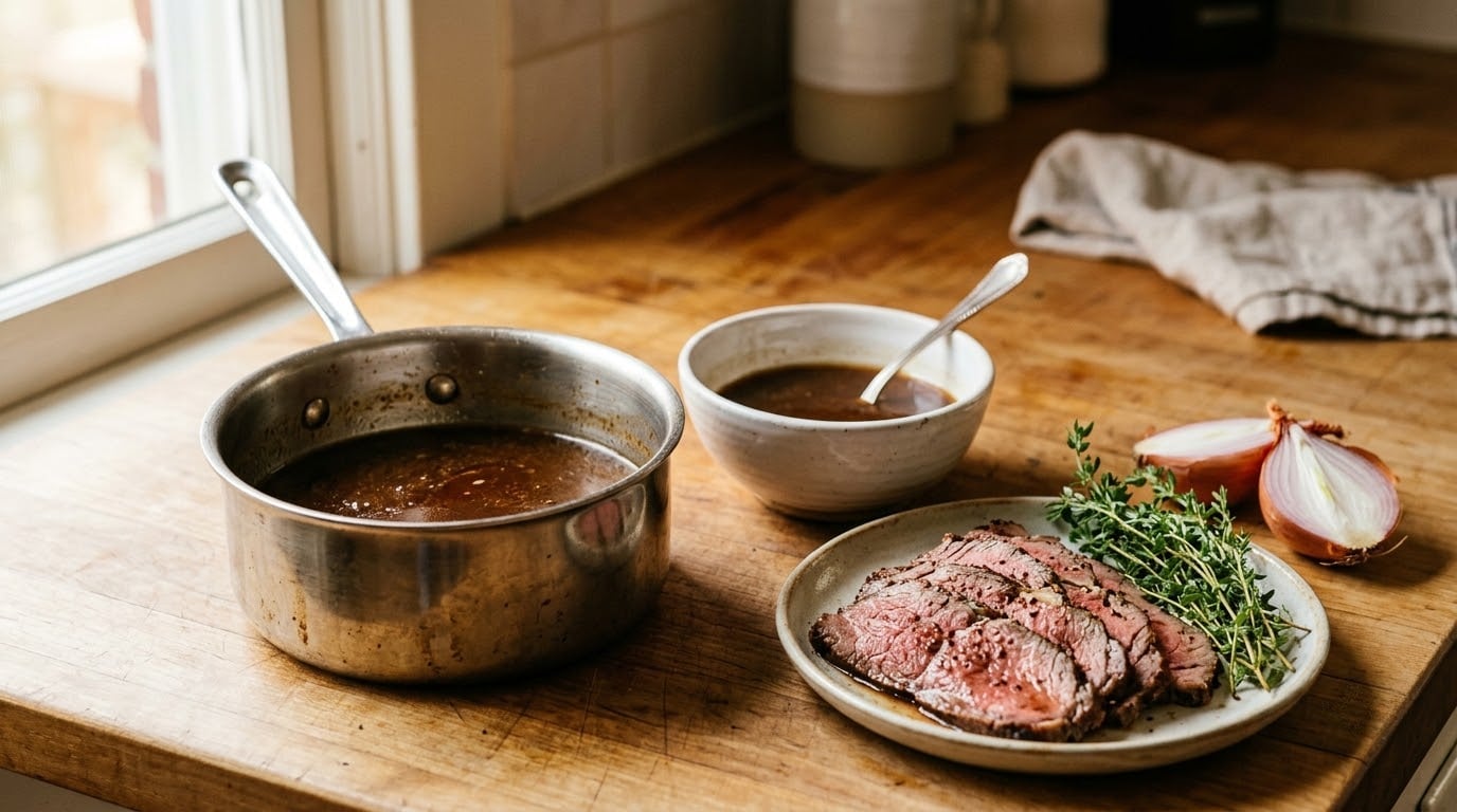 how to make au jus without drippings