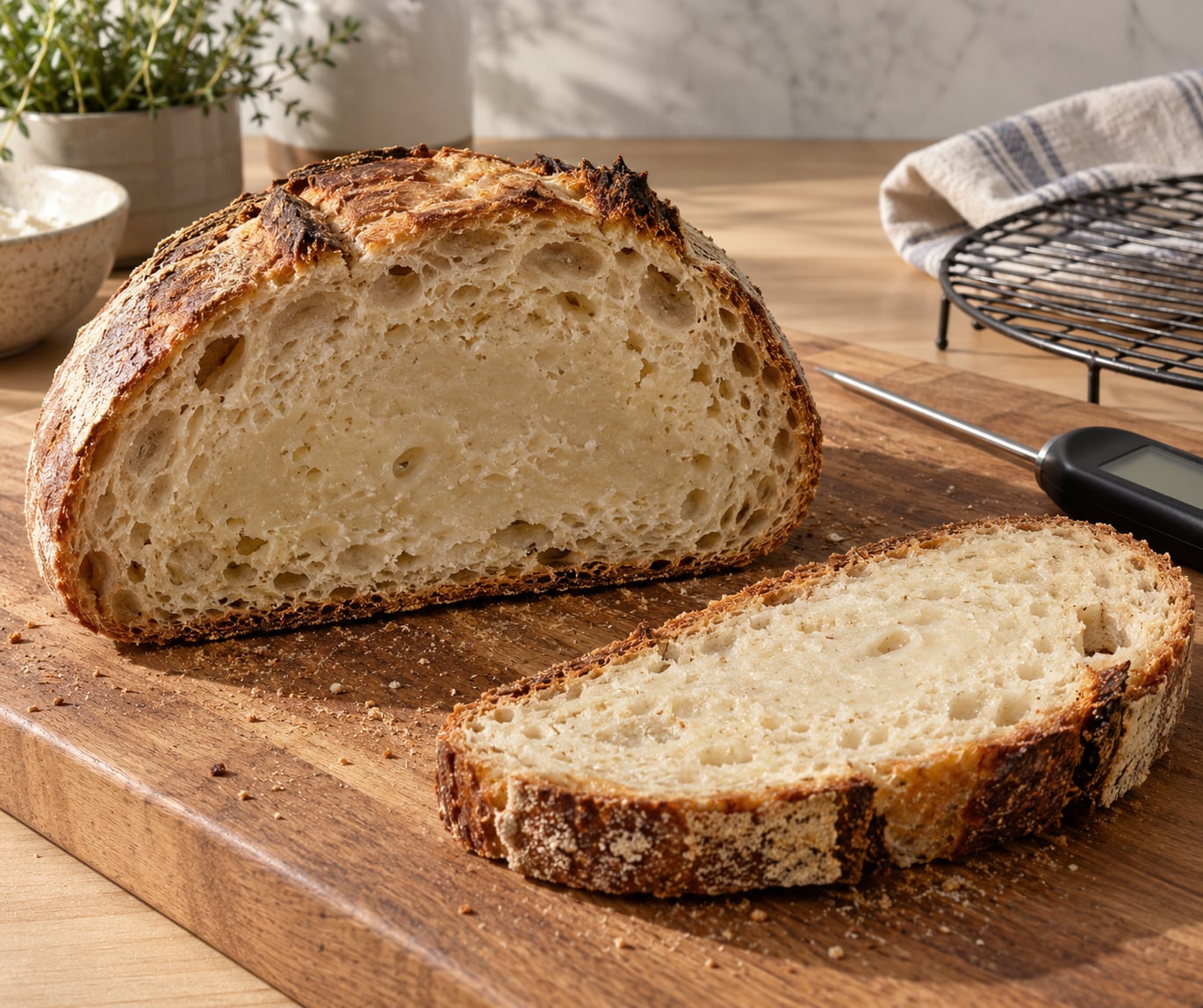 why is my sourdough bread gummy inside