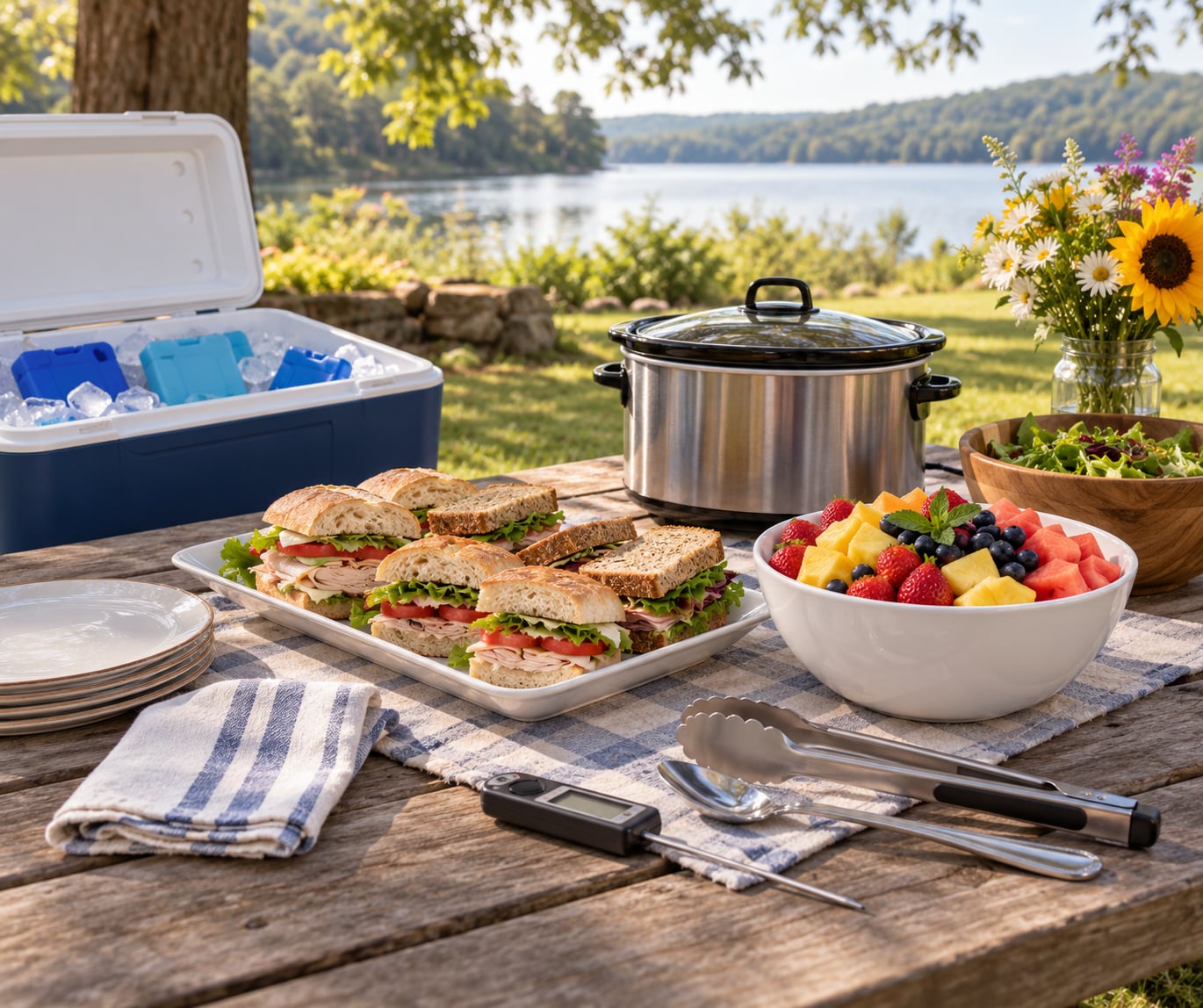 food safety tips for picnics and potlucks