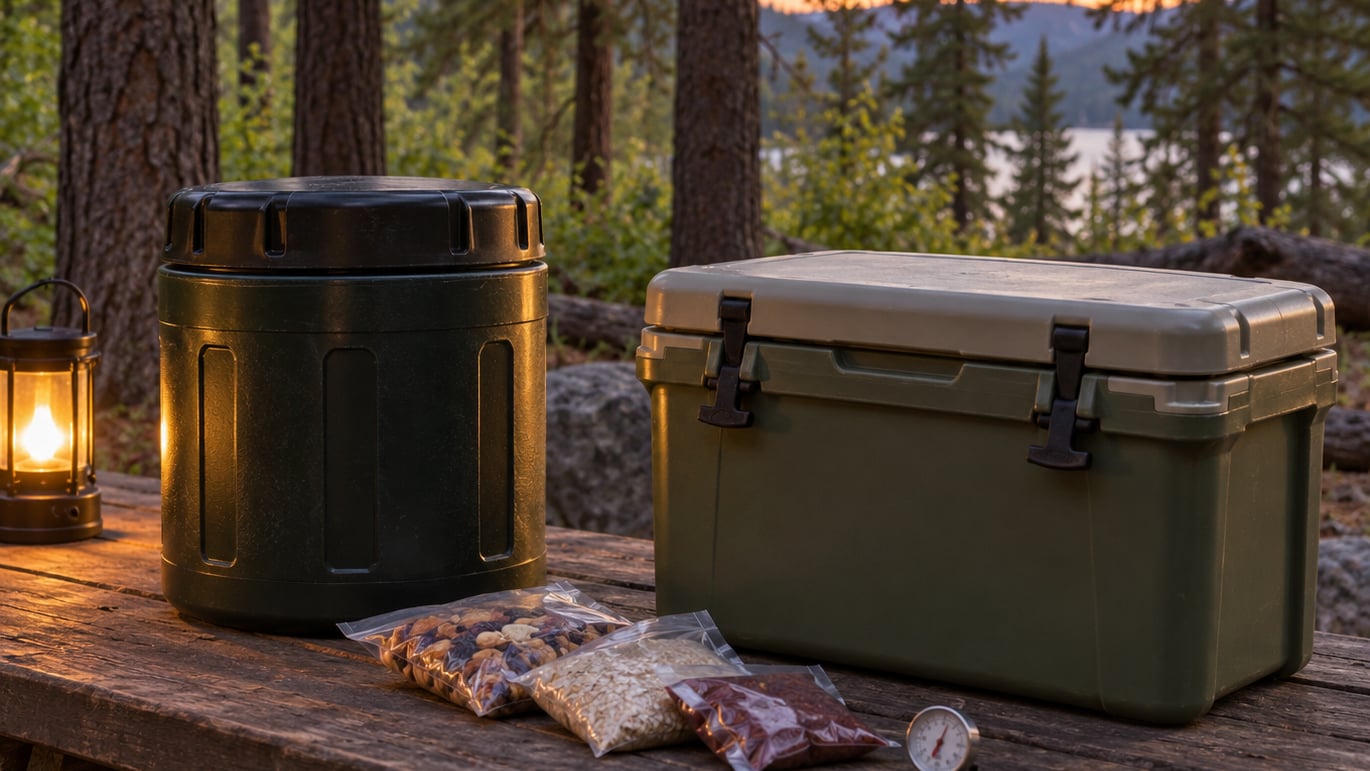 how to keep food safe from bears while camping