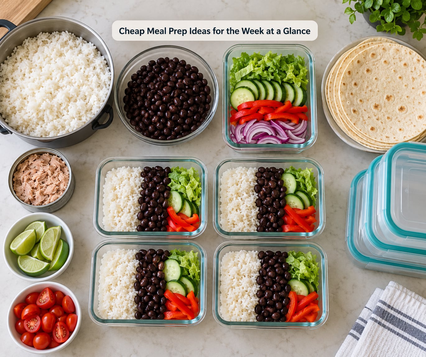 Cheap Meal Prep Ideas for the Week at a Glance