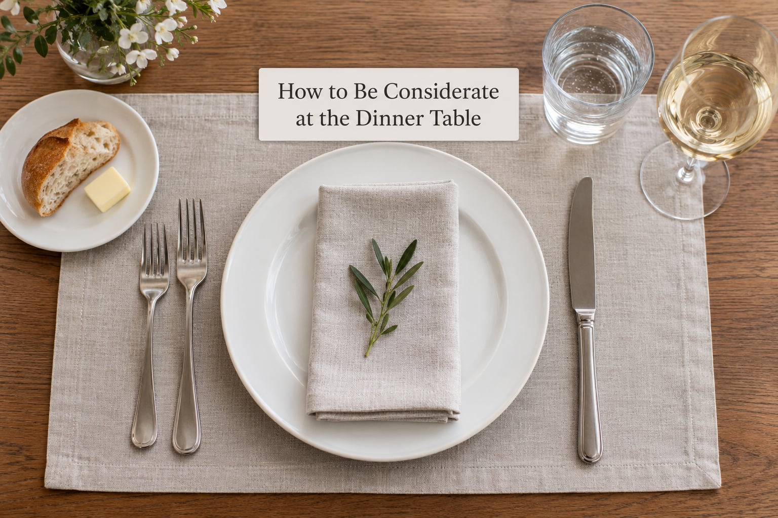 How to Be Considerate at the Dinner Table