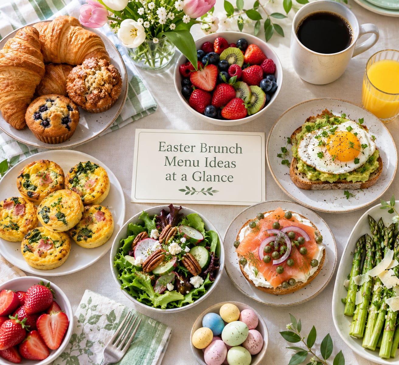 Easter Brunch Menu Ideas at a Glance